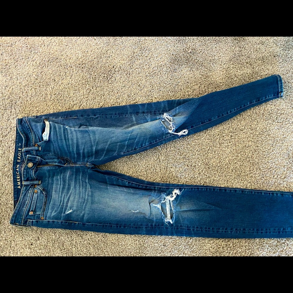 American Eagle Jeans - Ripped - Slightly Worn